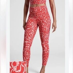 Athleta Elation Printed 7/8 Tight